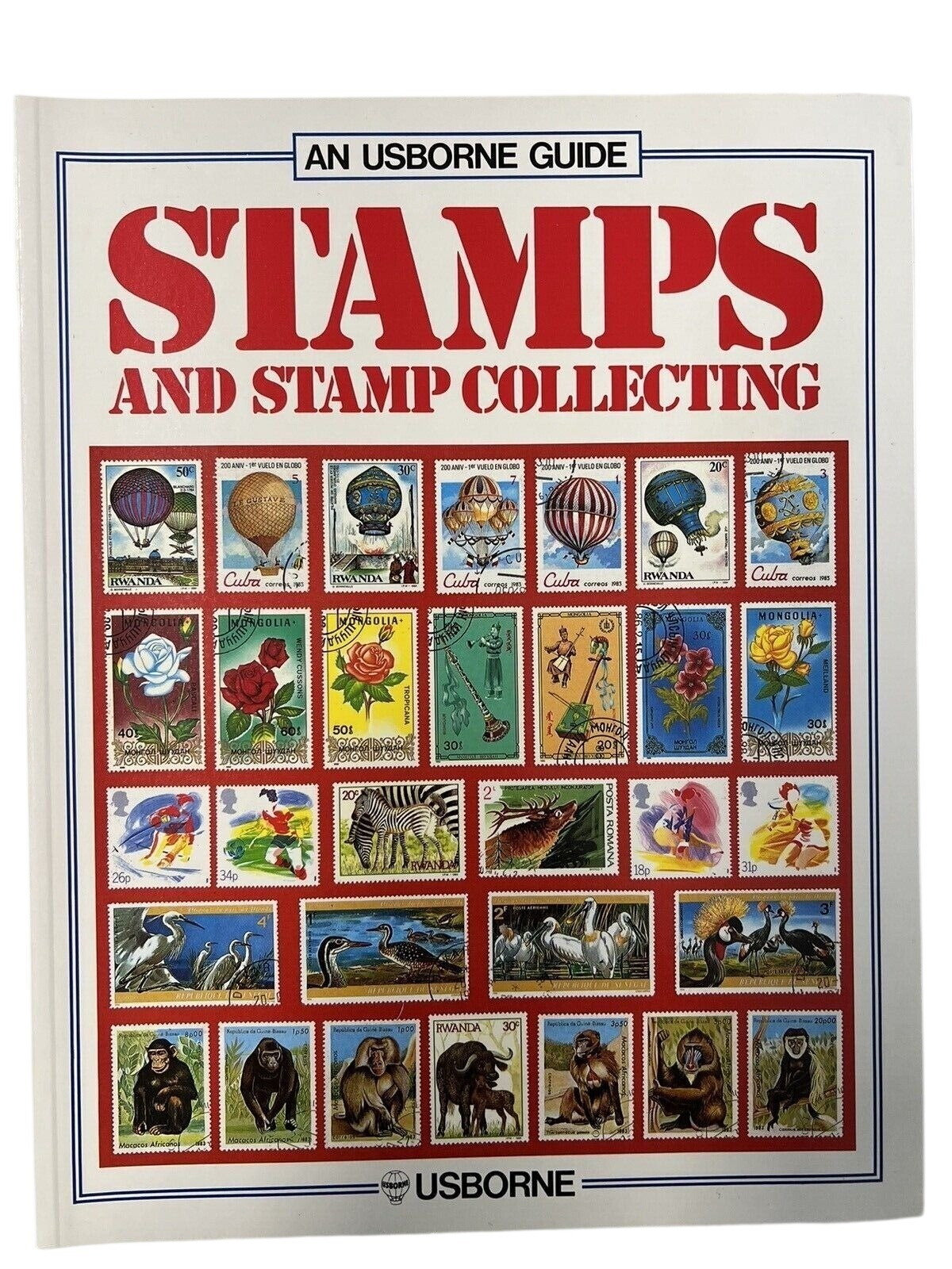 Stamps and Stamp Collecting~An Usborne Guide~by Judy Allen 1998~Pub in UK H4 02