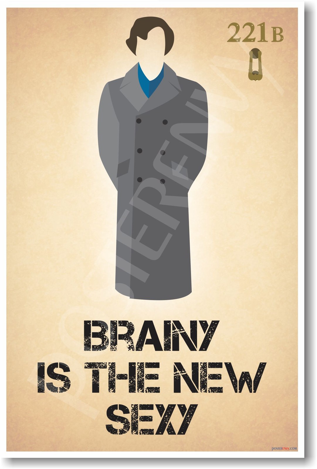 Sherlock Holmes - Brainy Is The New Sexy - NEW Humor Poster