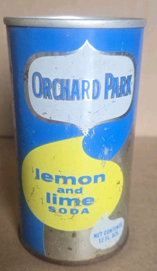 Orchard Park Lemon and Lime Steel Soda Can 12 oz. Orchard Park Foods Chicago, IL