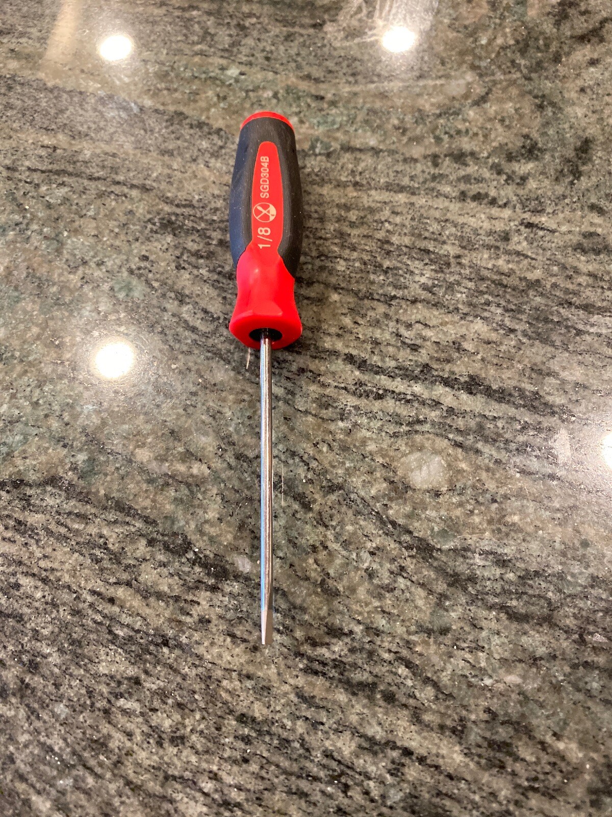 Snap On sgd304b flat tip soft grip mini tip screwdriver red