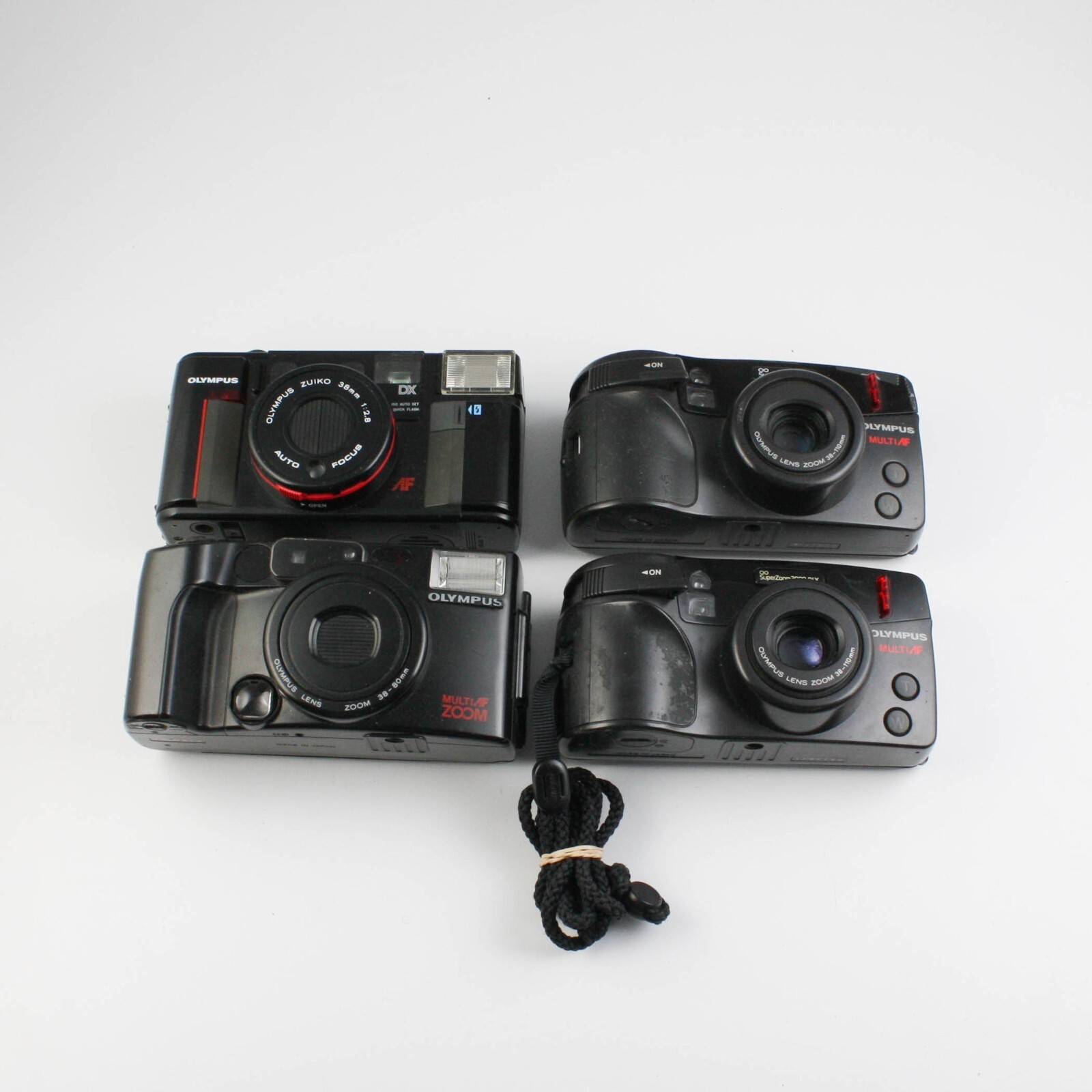4 Olympus Point & Shoot Cameras - Infinity Zoom/Quick Shooter - Parts/Repair
