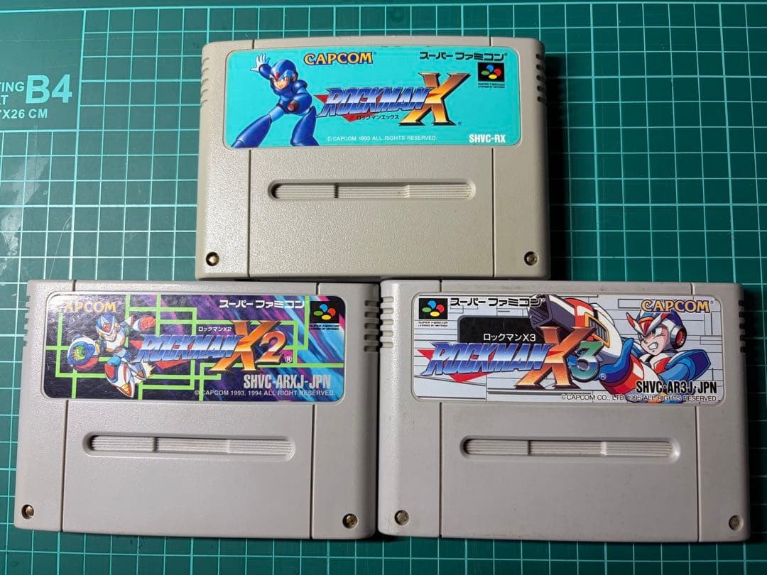 Rockman X Series Super Famicom Game Set Complete 3 Games