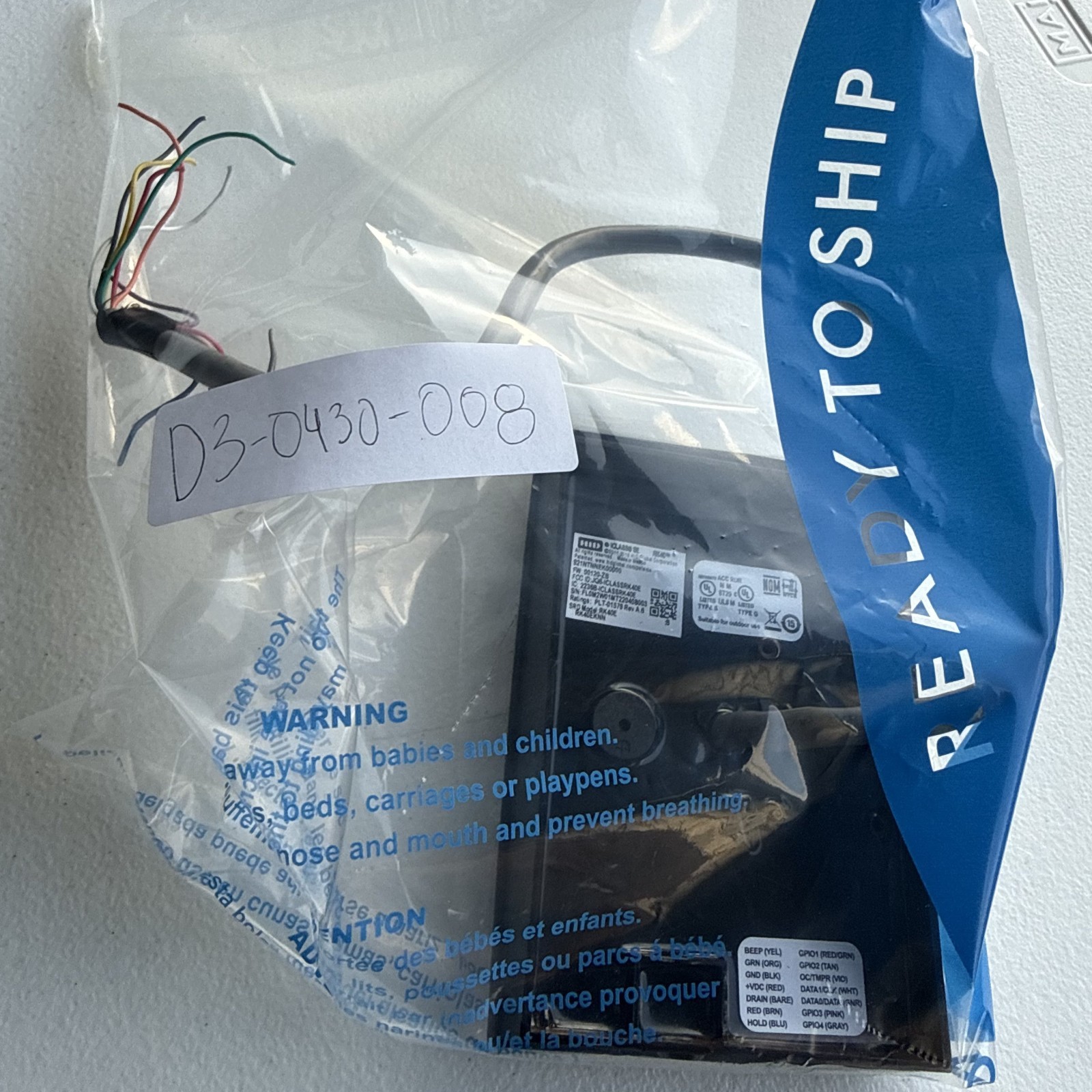 HID 921NTNNEK00000 iCLASS SE RK40 Keypad Wall Switch Reader