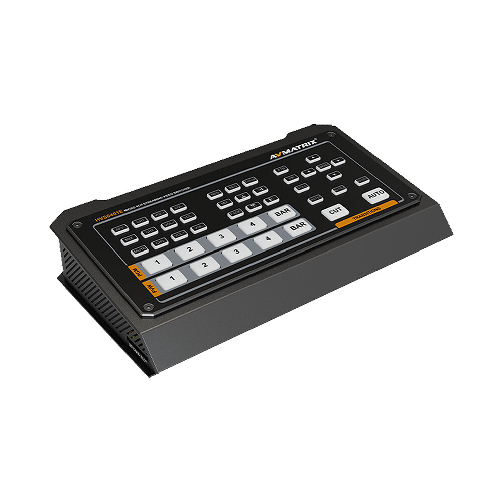 AVMATRIX HVS0401E 4 Channels HDMI DP Video Switcher Stream &Record Control Panel