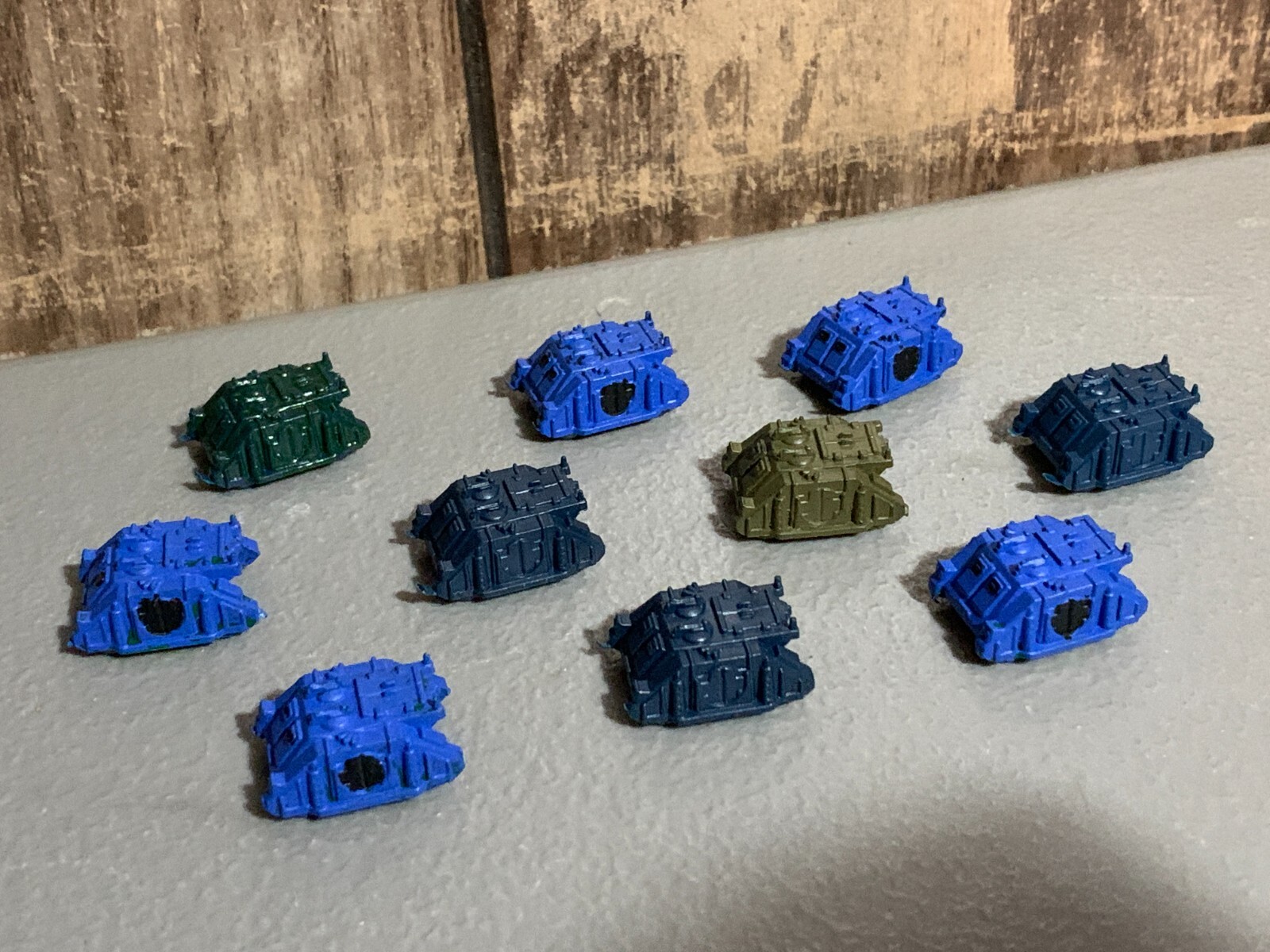 A16459 EPIC WARHAMMER 40K SPACE MARINES RHINO 10 PACK GAMES WORKSHOP