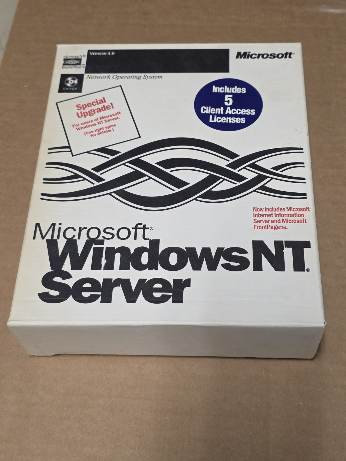 WindowsNT Server 4.0 Upgrade 5 CAL Client Pack CD-ROMs & floppies NT WinNT 4.0