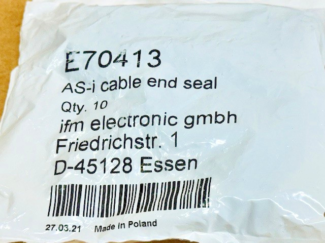 IMF ELECTRONIC (Bag of 10) E70413, AS-i Cable end seal, D-45128 NEW