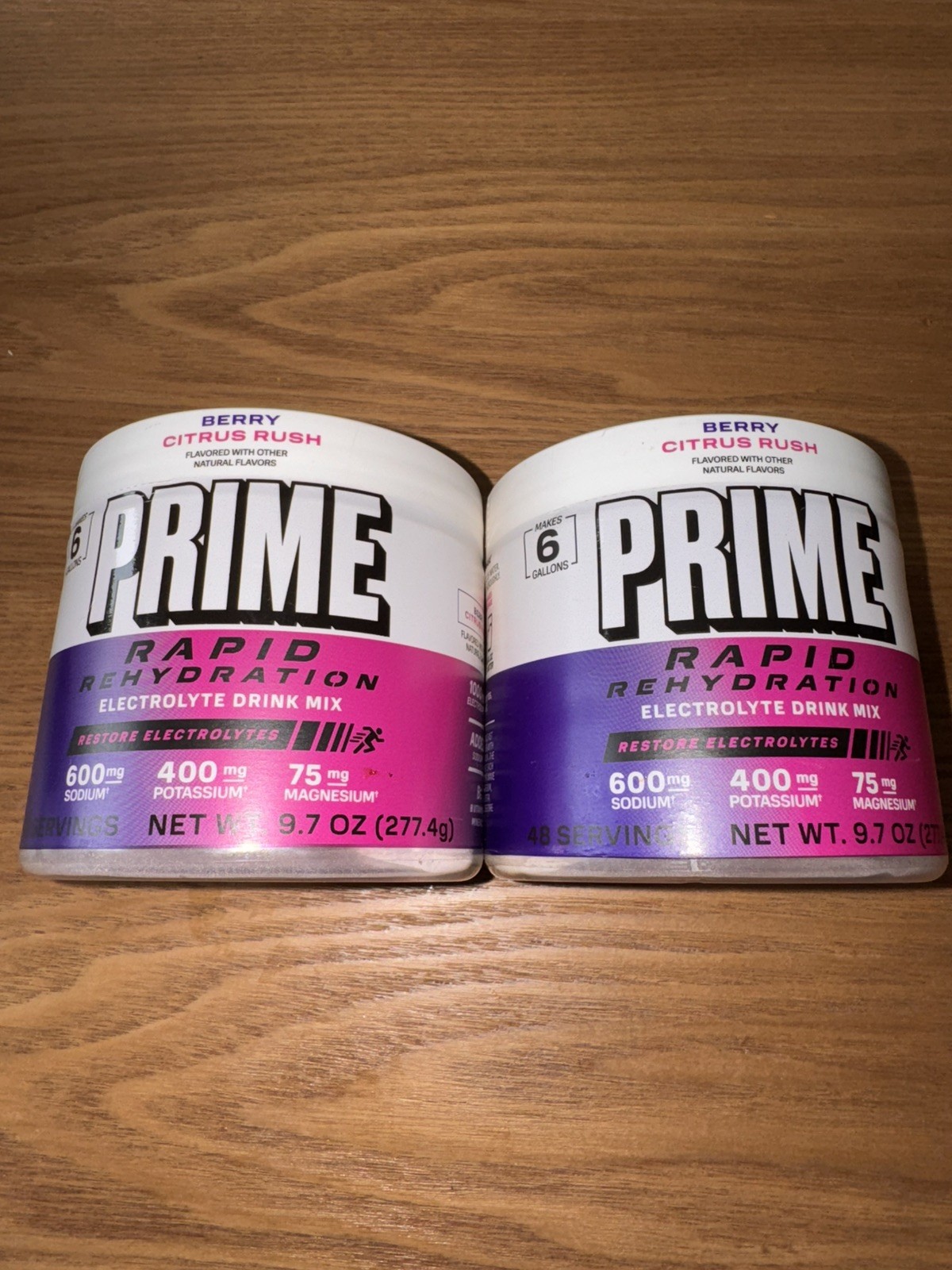 Prime Hydration Rapid Rehydration, Electrolyte Drink Mix Berry Citrus Rush 9.7oz