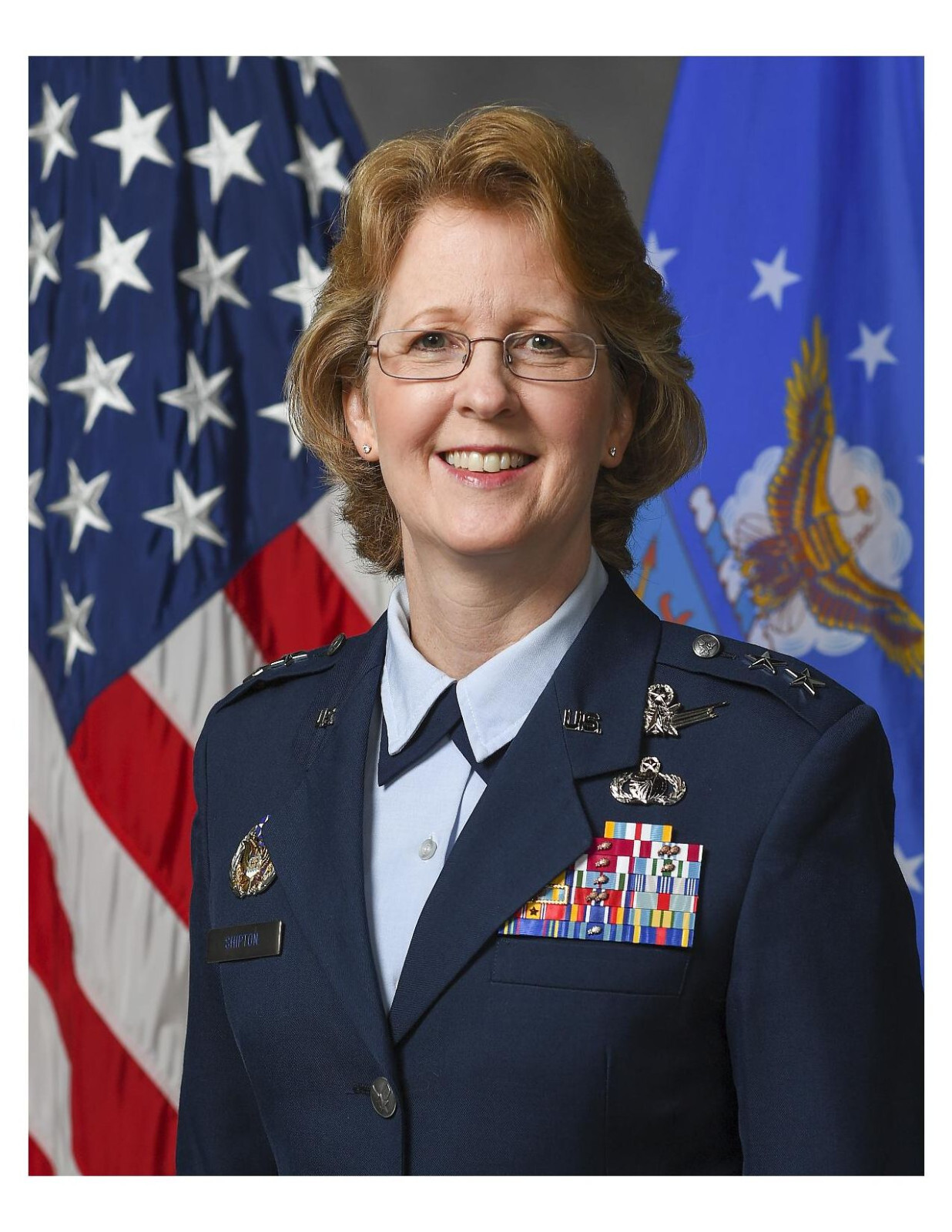 United States Air Force General Donna D. Shipton 8x10 Photo On 8.5" x 11"