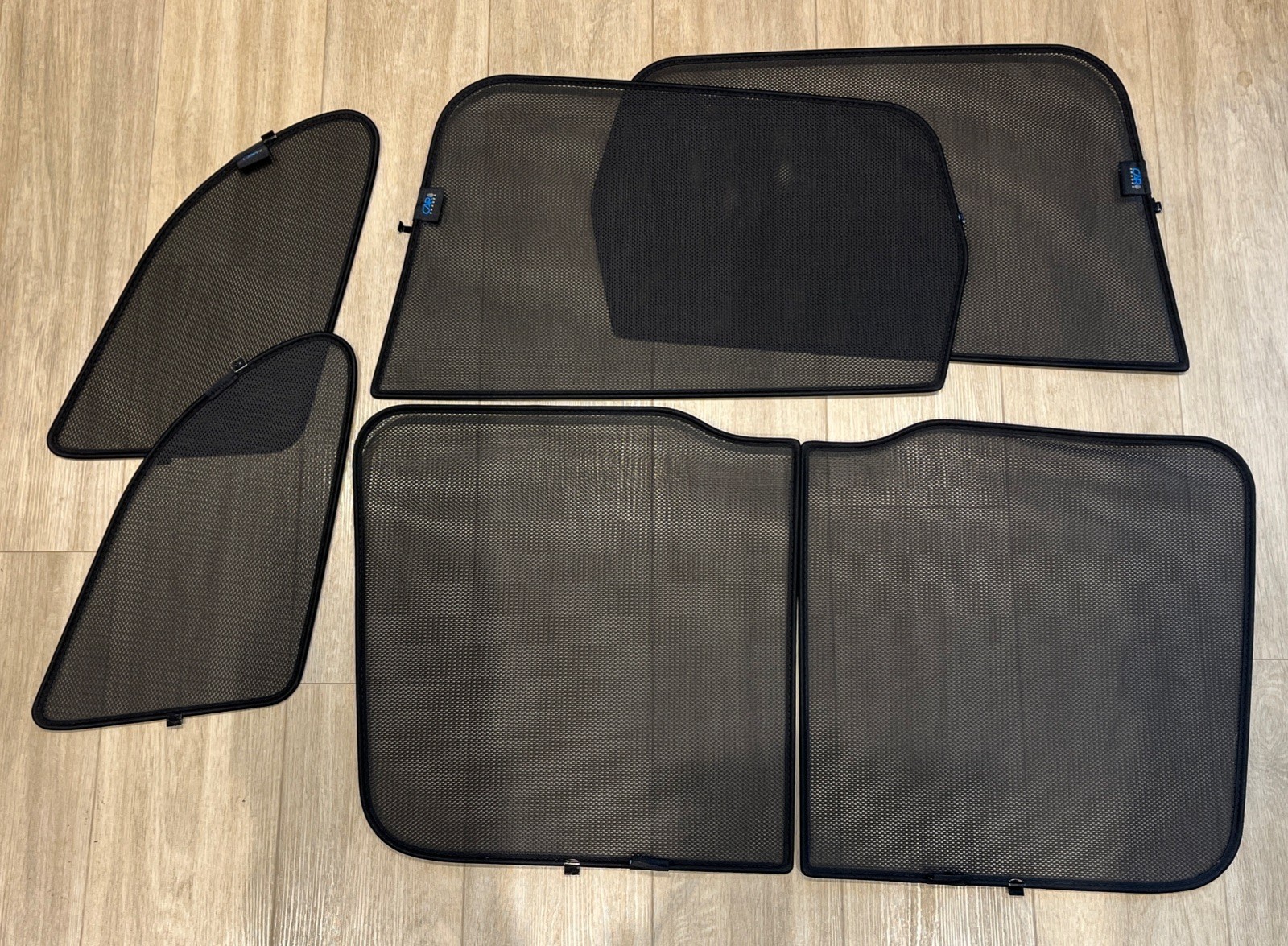 6-Piece Rear Window Shades for Volvo XC60 (2008–2016) Black