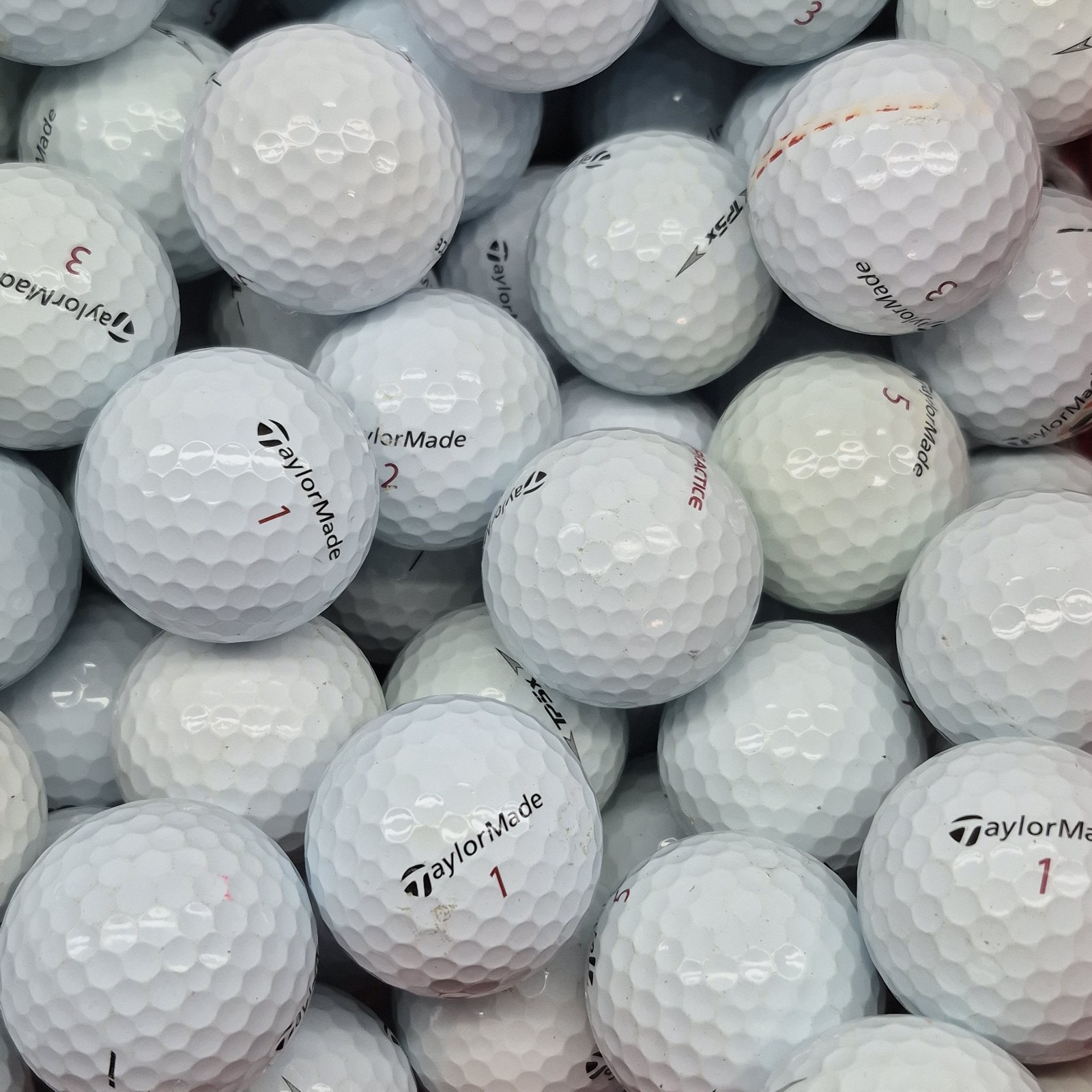 36 TaylorMade TP5x White Used Golf Balls - 3A Value Grade AAA