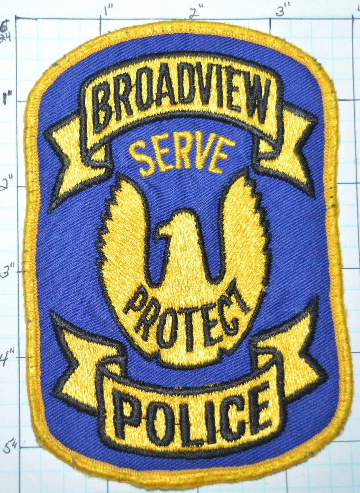 ILLINOIS, BROADVIEW POLICE DEPT VINTAGE PATCH