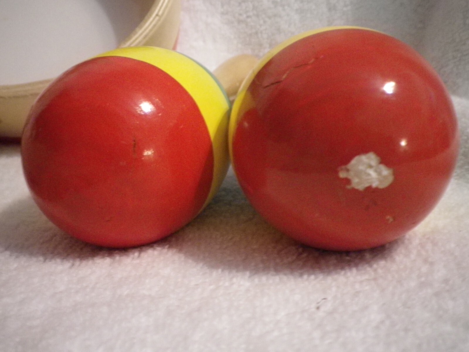 Melissa & Doug Wooden Percussion Musical Instruments 5 pieces Tambourine Maracas