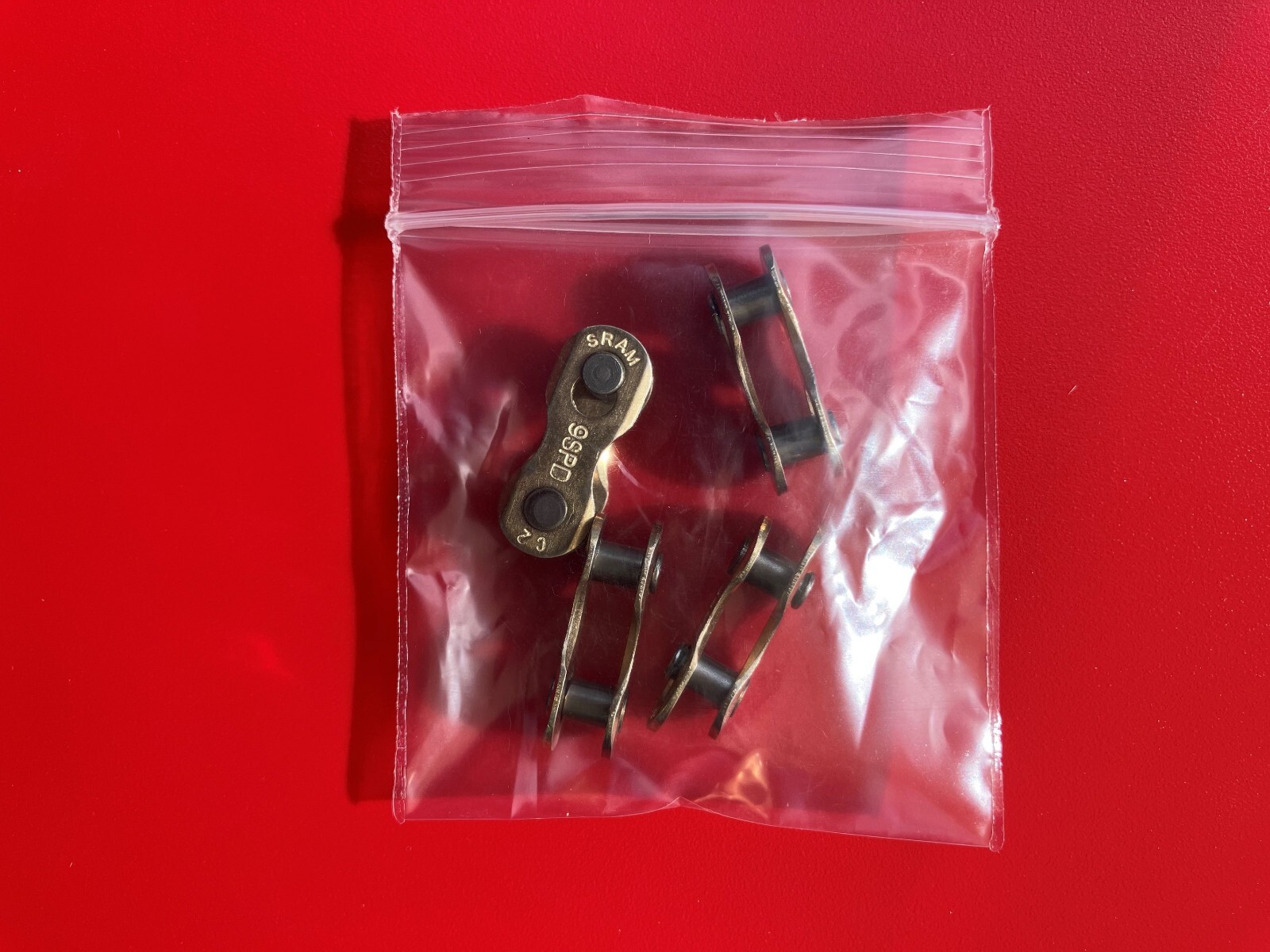 4 Pack - SRAM Gold 9 Speed Chain Powerlink, Master Link, Quick Link - New