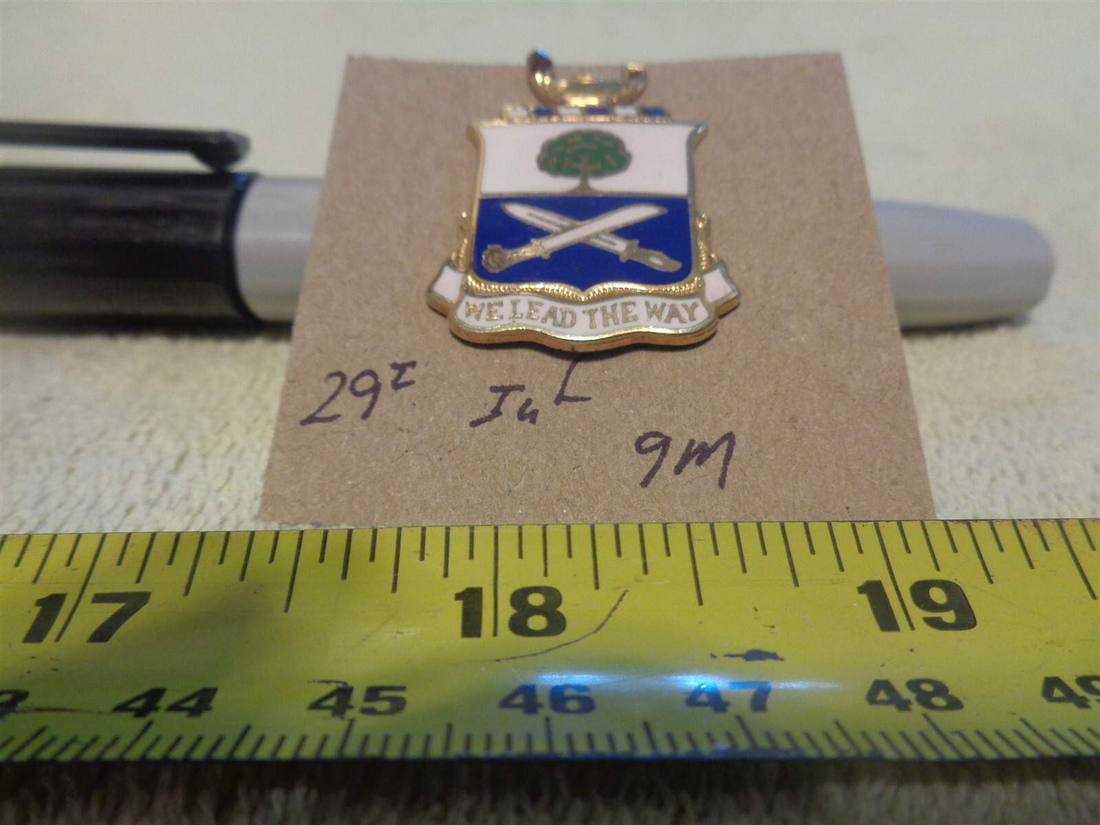 29th Infantry 9M Unit Crest, DI, DUI (DRAW#225)