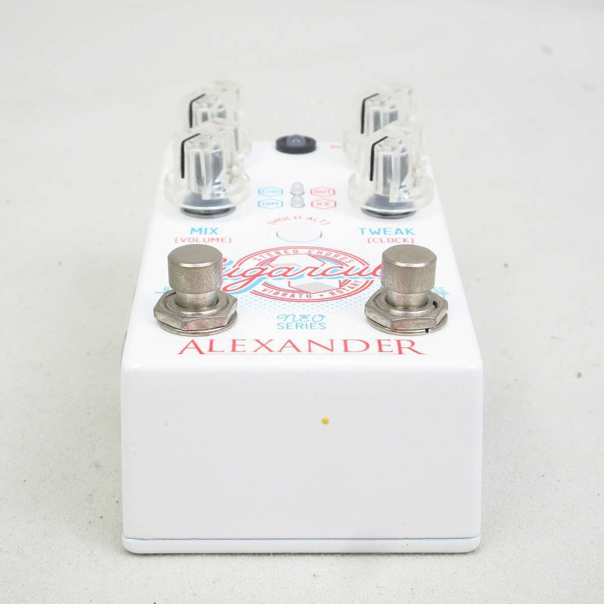 Alexander Sugarcube Stereo Chorus Vibrato Rotary Effect Pedal Used