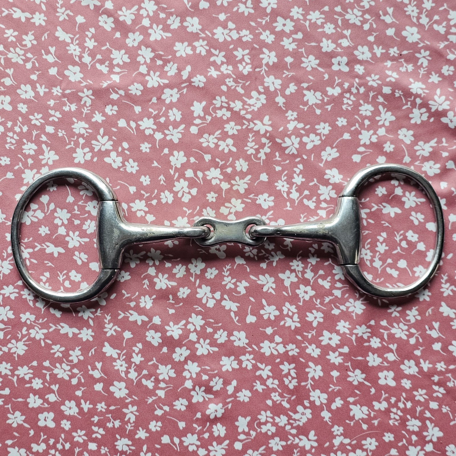 USED French Link Eggbutt Horse Snaffle Bit 5.25"