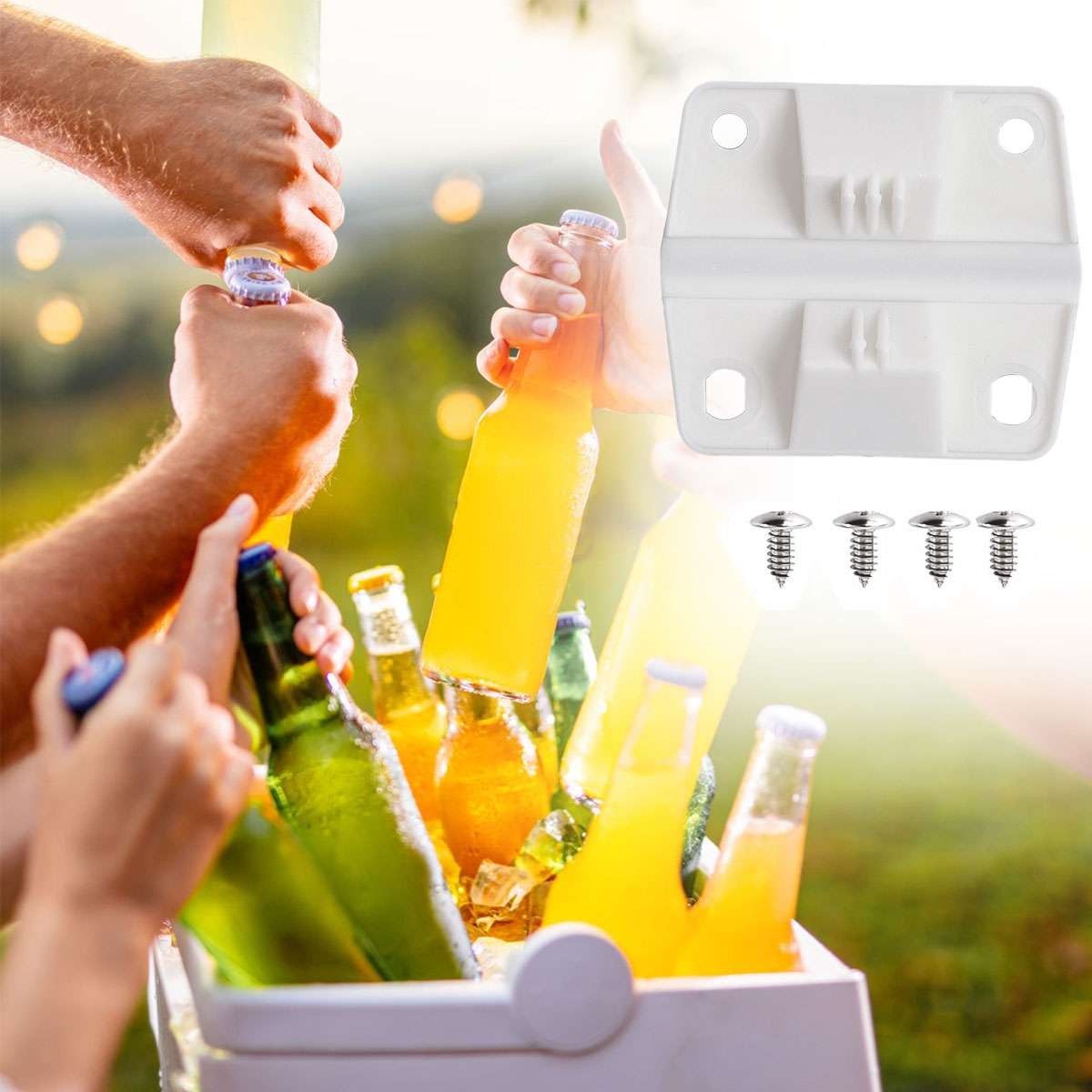 4PCS Cooler Plastic Hinges Kit Replacement for Coleman Coolers, Cooler Parts