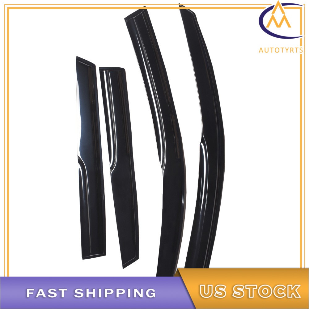 4 x Window Visors Rain Guard Vent Guards For 2004 2005-2008 09 Mazda 3 Hatchback