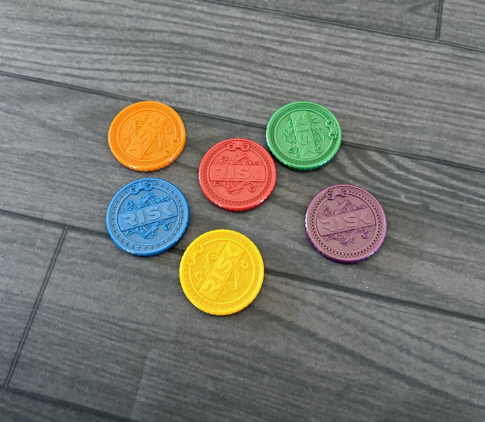 RISK Strike | All 6 Domination Coins | Official Replacement/Extra Game Pieces