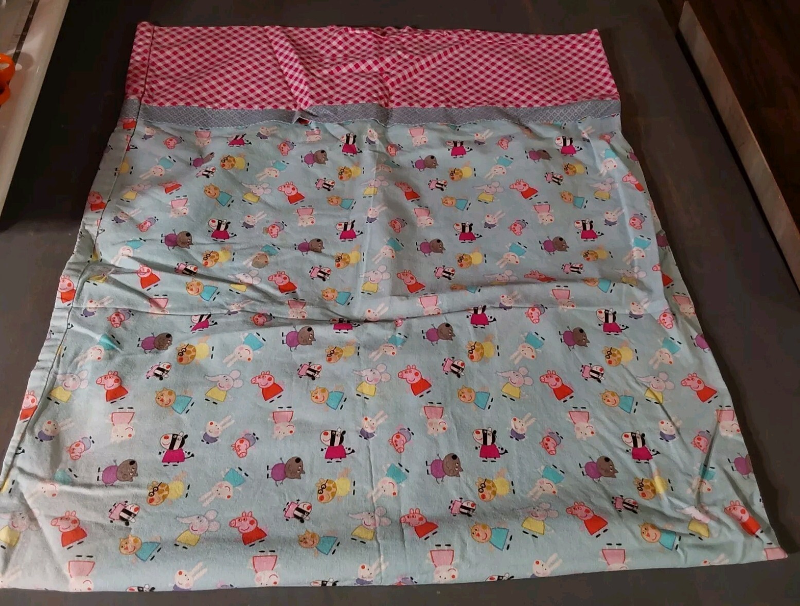 Peppa Pig and Friends Pink Blue 29x19 Standard Size Handmade Pillow Case Cotton