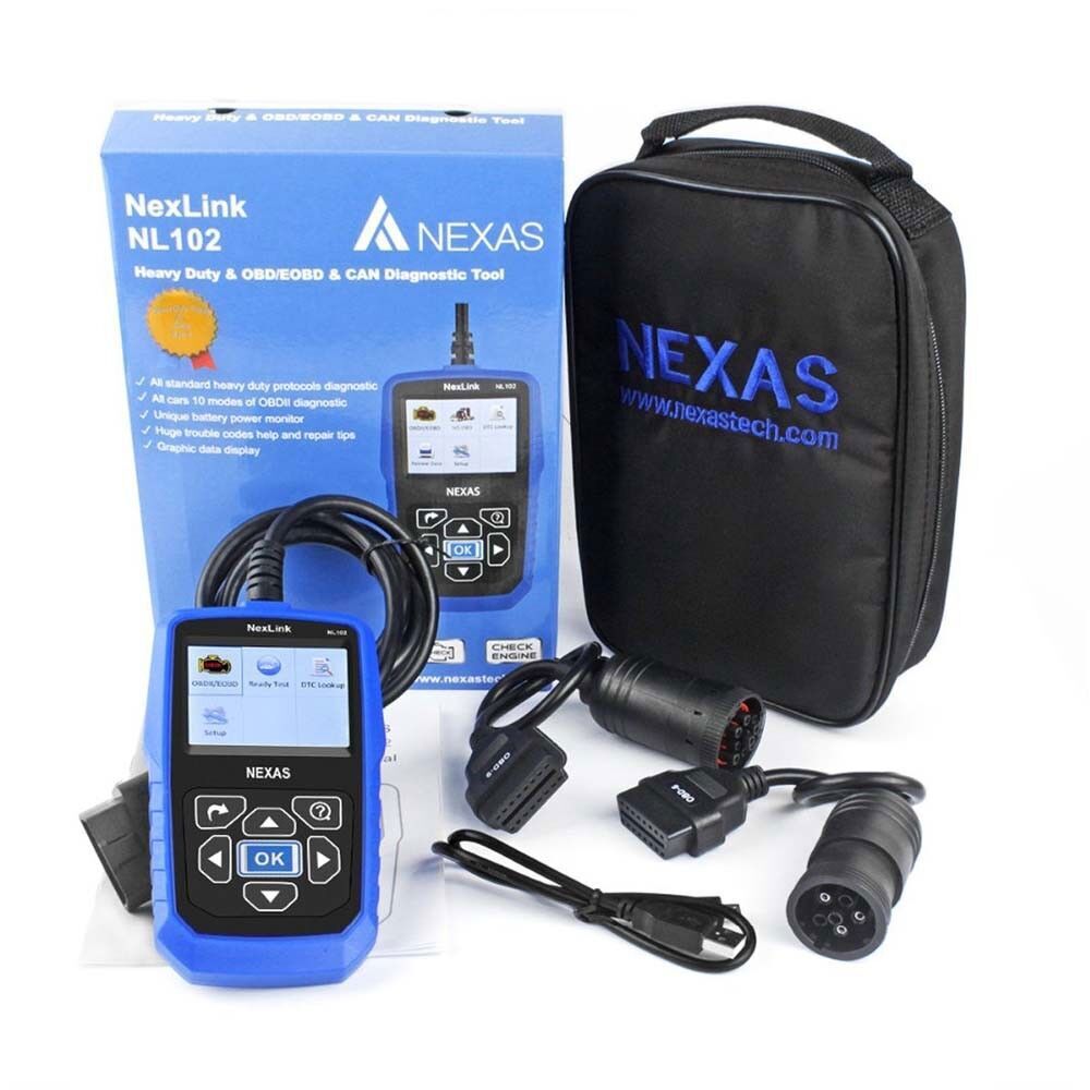 NEXAS NL102 HD HEAVY DUTY DIESEL TRUCK DIAGNOSTIC SCANNER TOOL CODE READER
