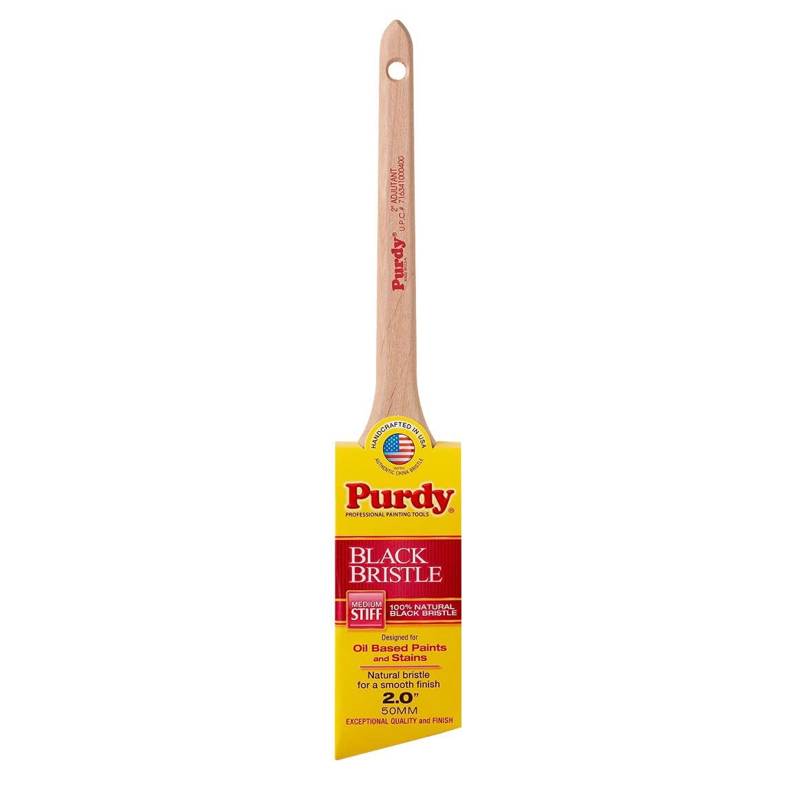 Genuine Purdy Black Bristle Adjutant Angular 2" Paint Brush 144024020