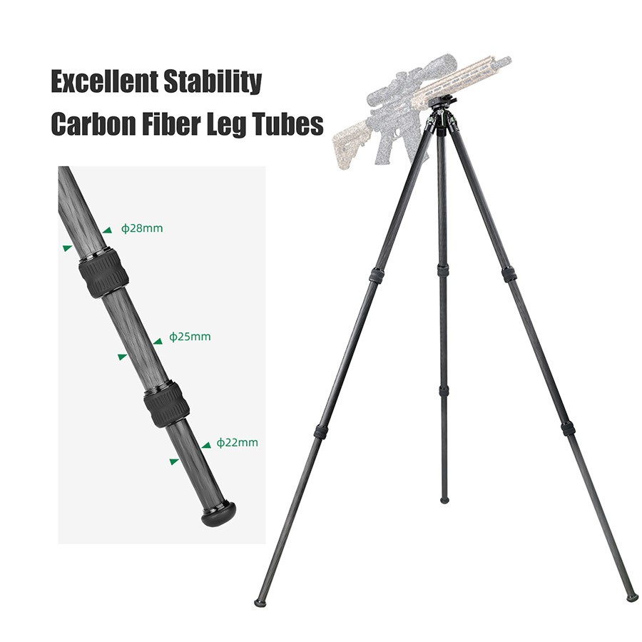 Sunwayfoto T2830CS-LB Low Center of Gravity Carbon Fiber Tripod , 3-Sections
