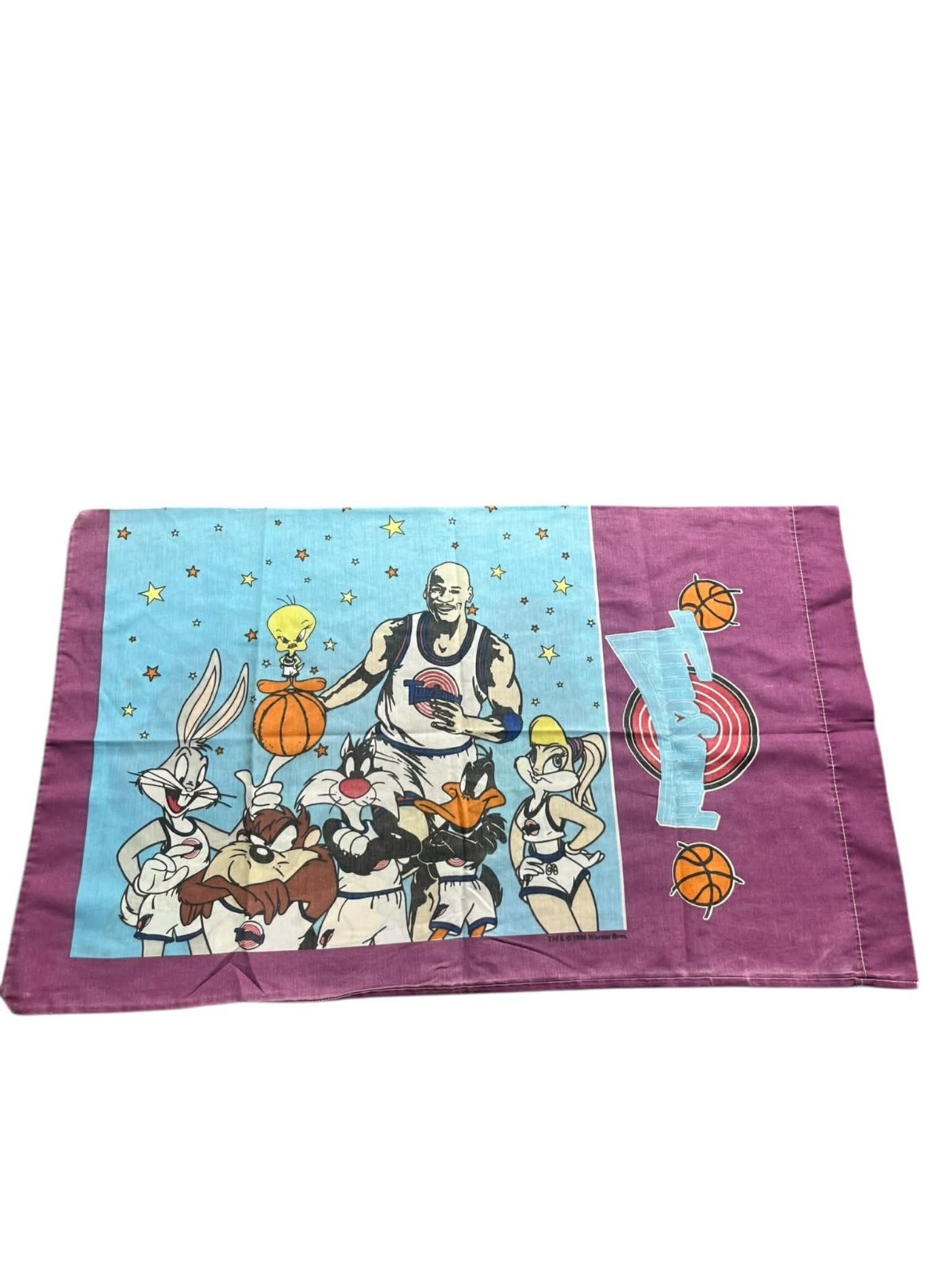 Space Jam Michael Jordan Tune Squad Monstars Vintage Pillow Case 1996