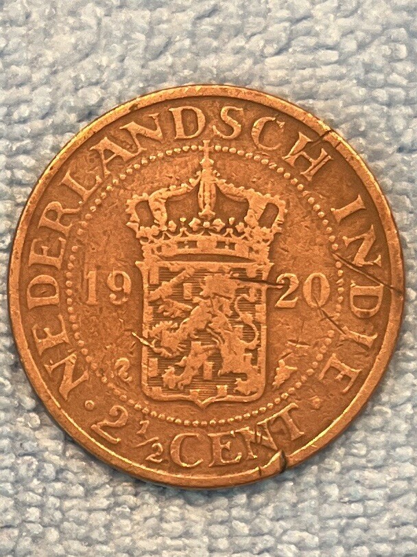 Netherlands East Indies - 2 1/2 Cents 1920