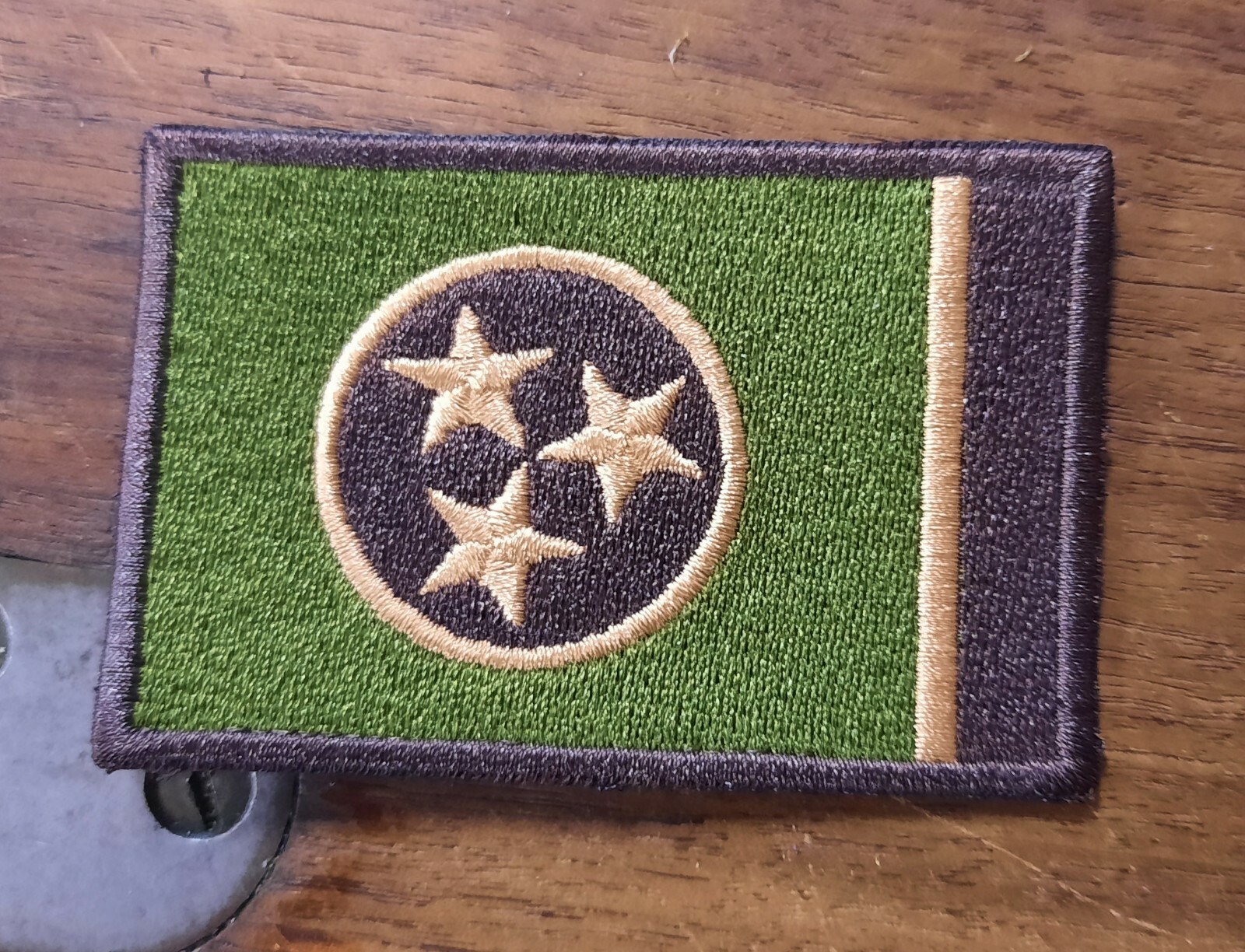 Tennessee BDU Woodland Multicam Embroidered Flag Patch 3" x 2" Sew On