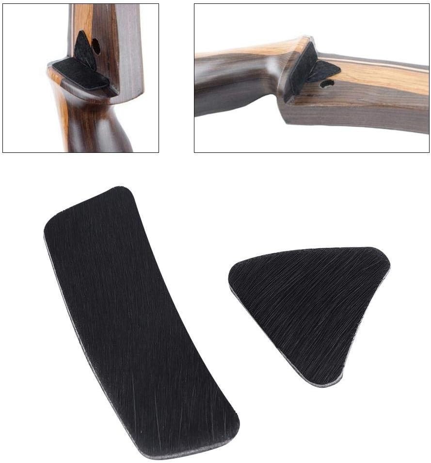 Durable Slip-Prevention Leather Rests for Archery - Compact & Efficient - 2 Pcs