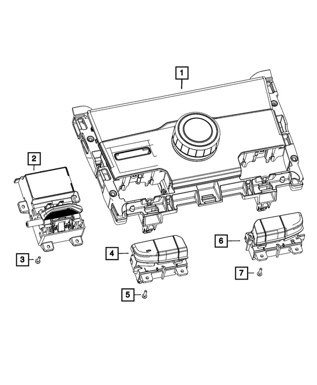 Genuine Mopar Terrain Select Switch 68638543AB