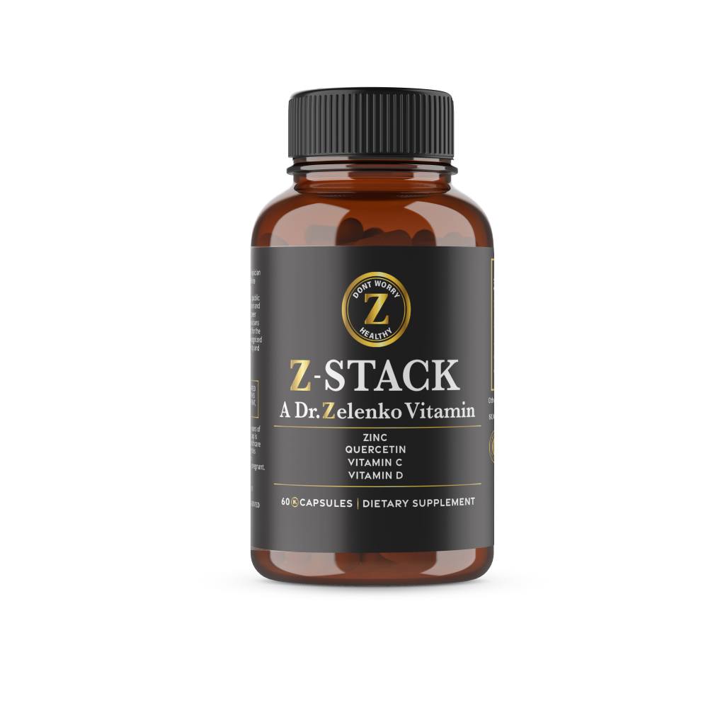 Z-STACK ZINC, QUERCETIN DIHYDRATE, VITAMIN C & D. a Dr. Zelenko Kosher Vitamin