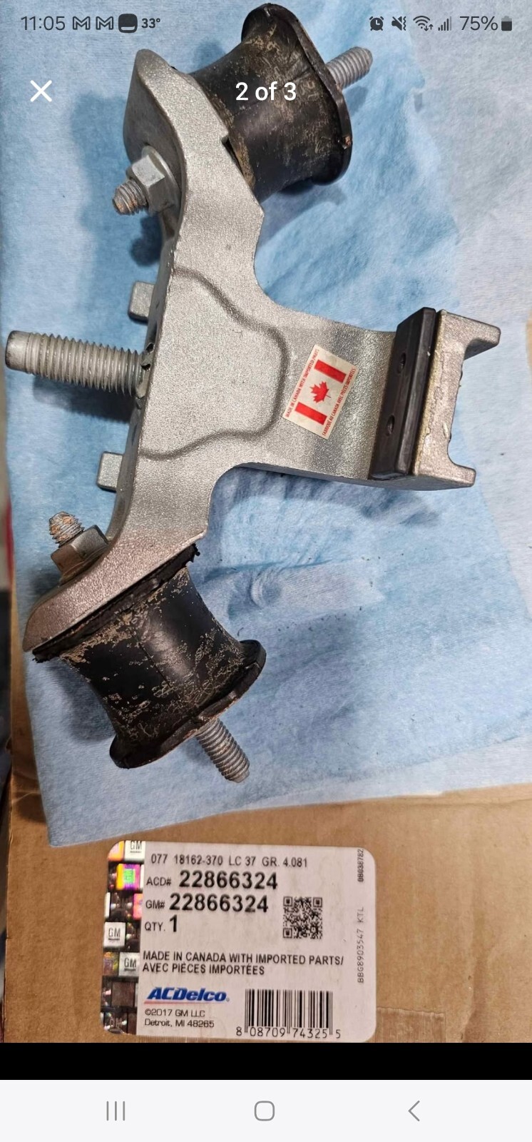 Transmission Mount ATS Sedan 2.0L turbo AWD only