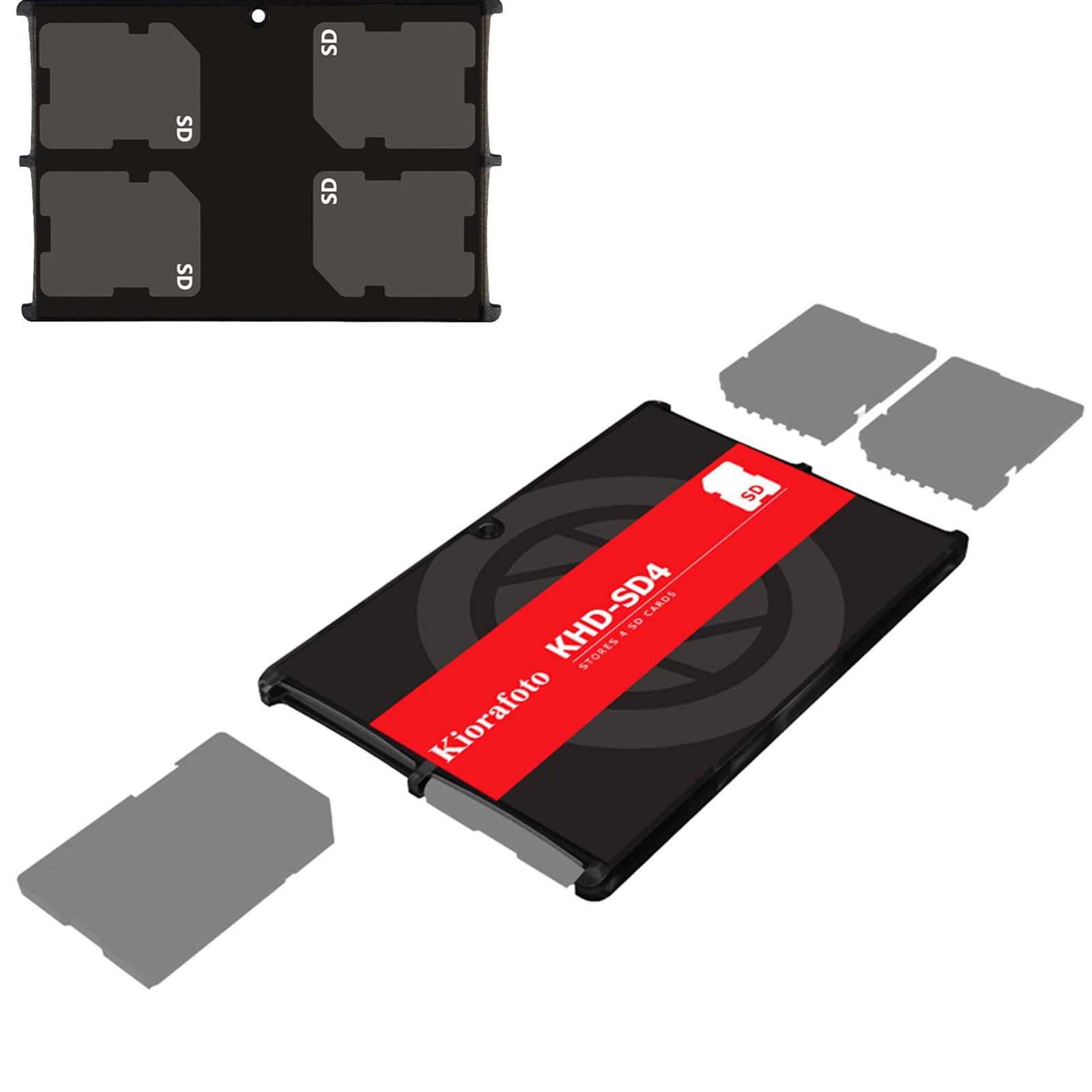 Kiorafoto KHD-SD4 Easy Carry 4 Slots Slim Credit Card Size For 4 SD, 4 SD