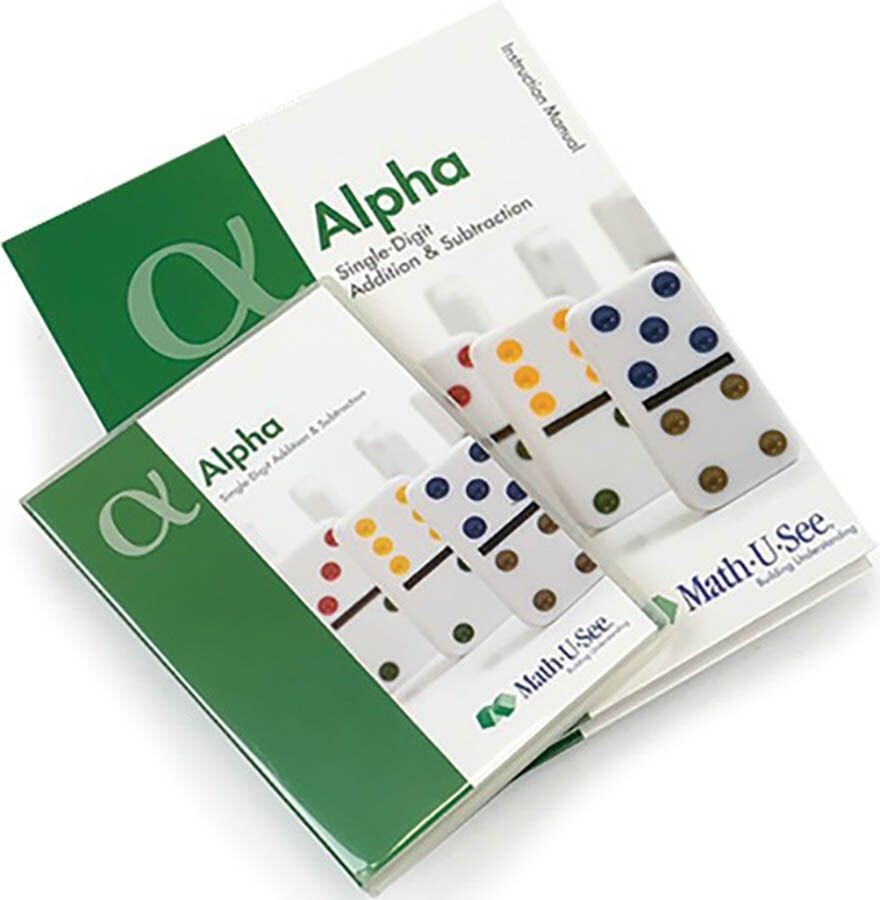 Math-U-See Alpha Hardback Instruction Manual with DVD set
