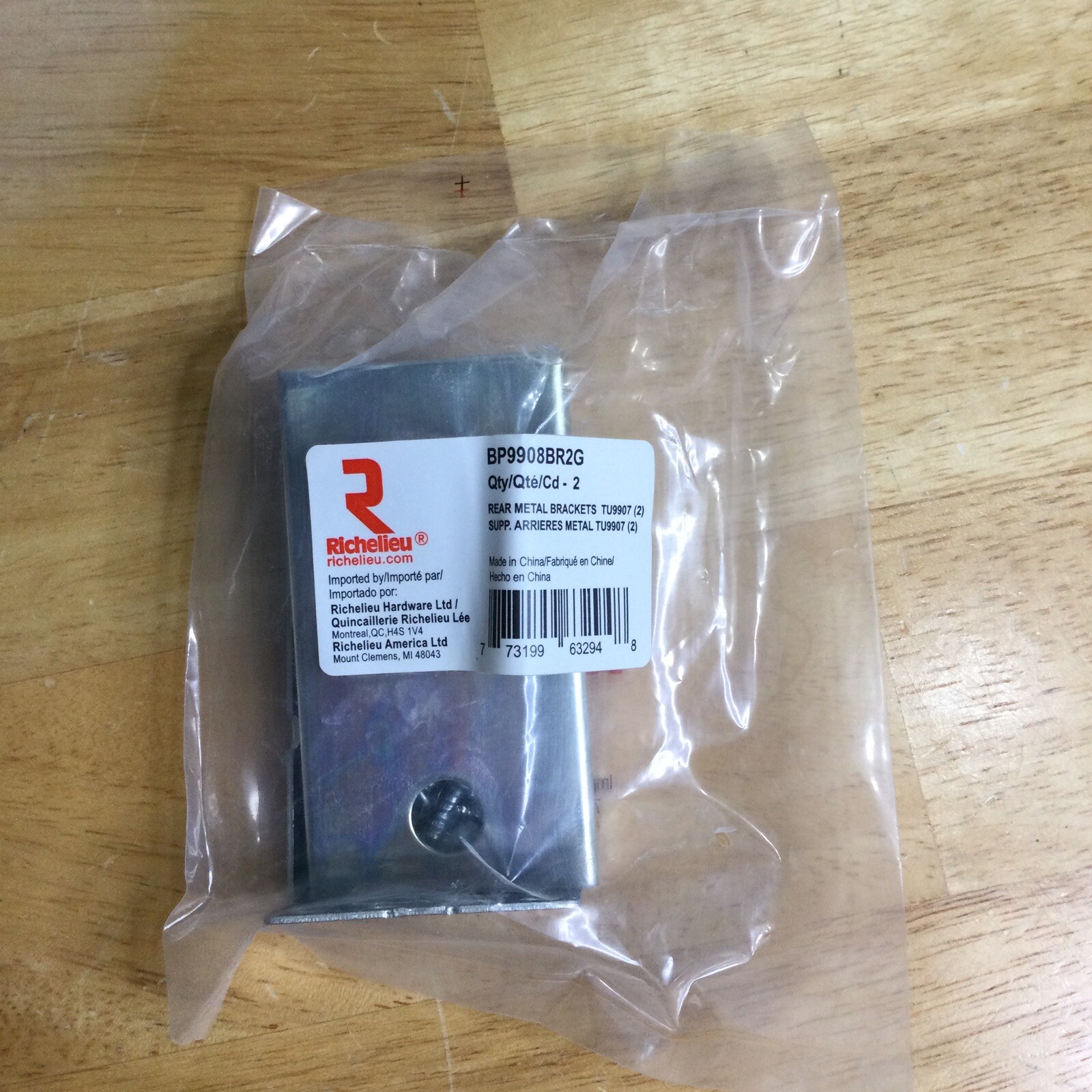 Rear Supports for TU9907 Drawer Slides - 2 Pack