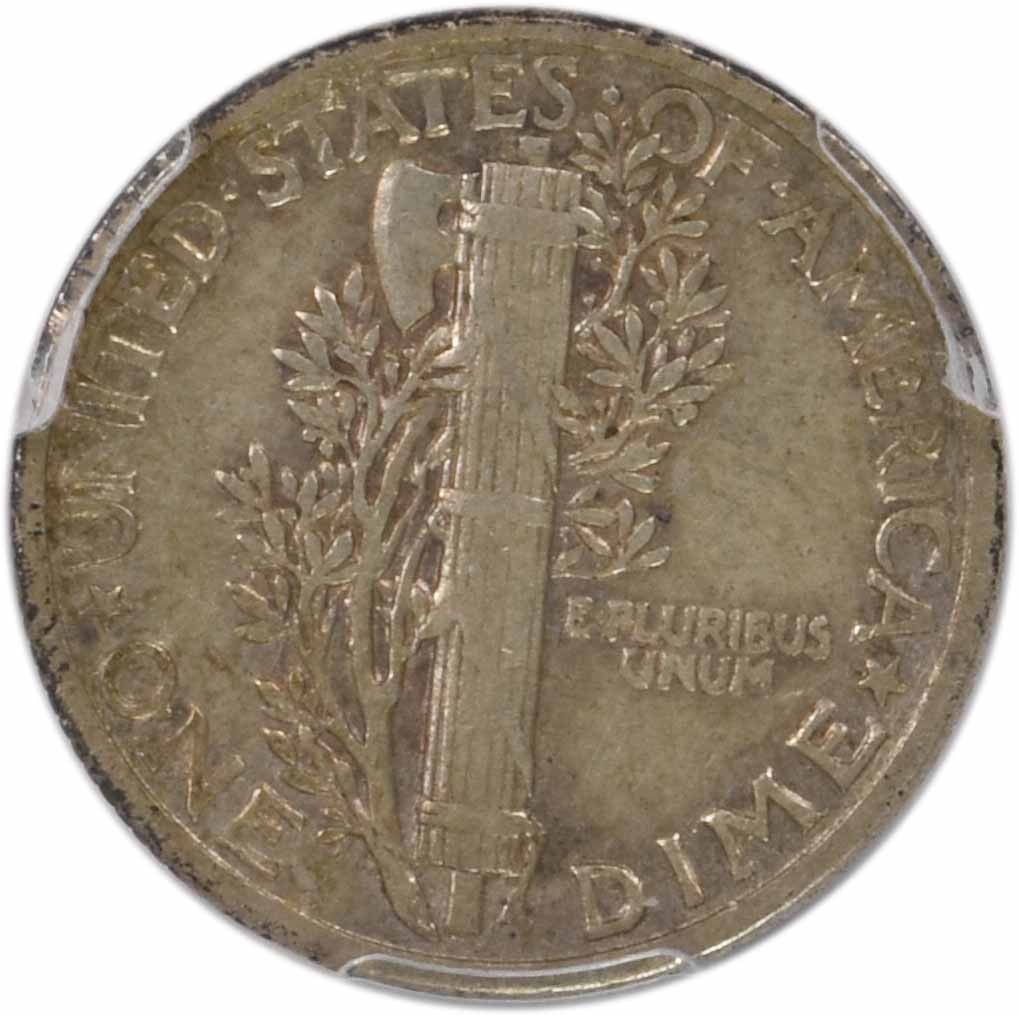 1942/1 Mercury Silver Dime EF40 PCGS