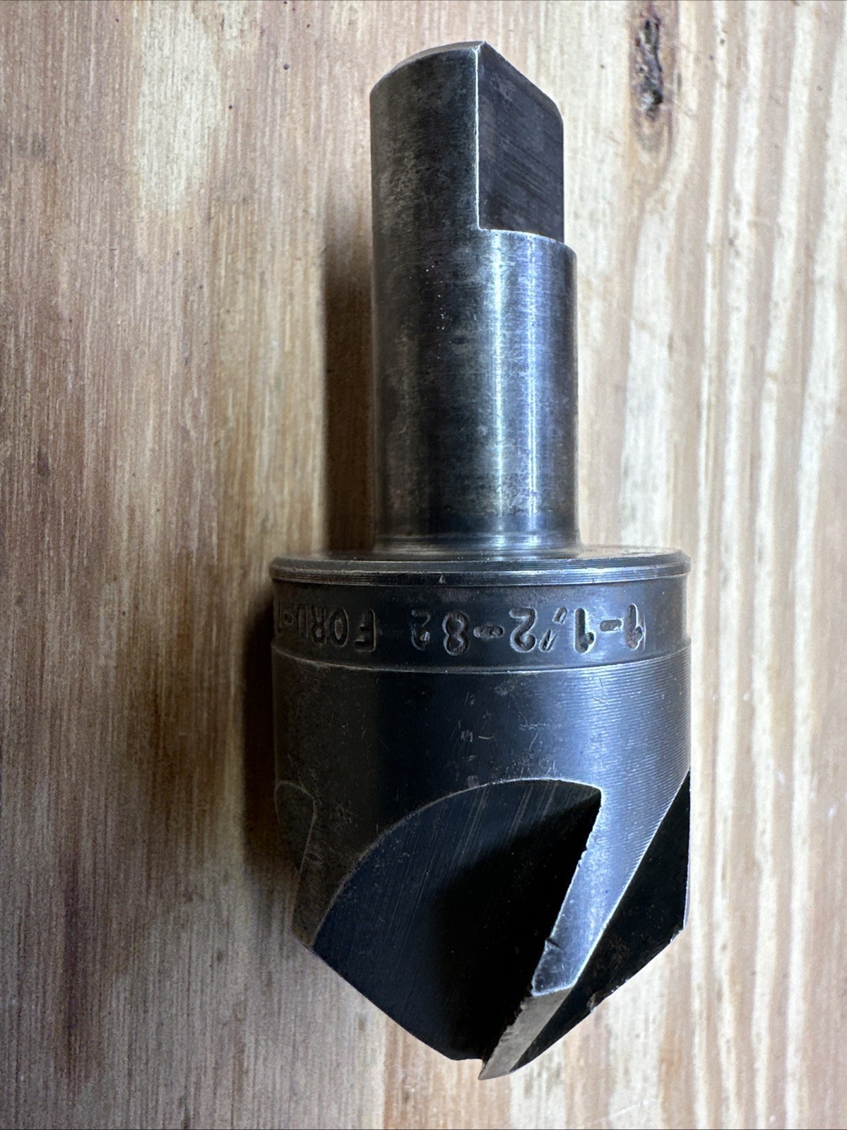 Countersink Drill Bit 1-1/2 Head Dis 82 Deg Angle 6 Flute HS Steel Right Hand US