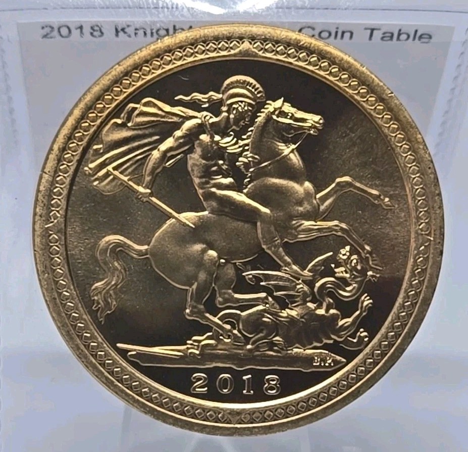 2018 Knights Of The Coin Table Medal Brass Semi-proof-like 39mm by Daniel Carr