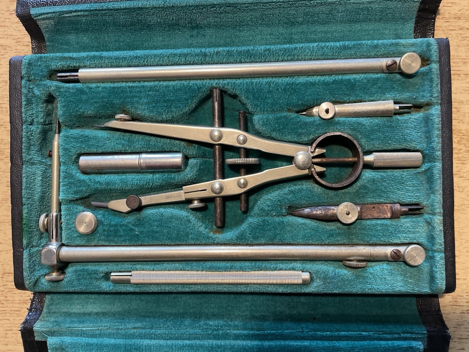 Vintage Lotter 601 German Made Drafting Set Complete With Case