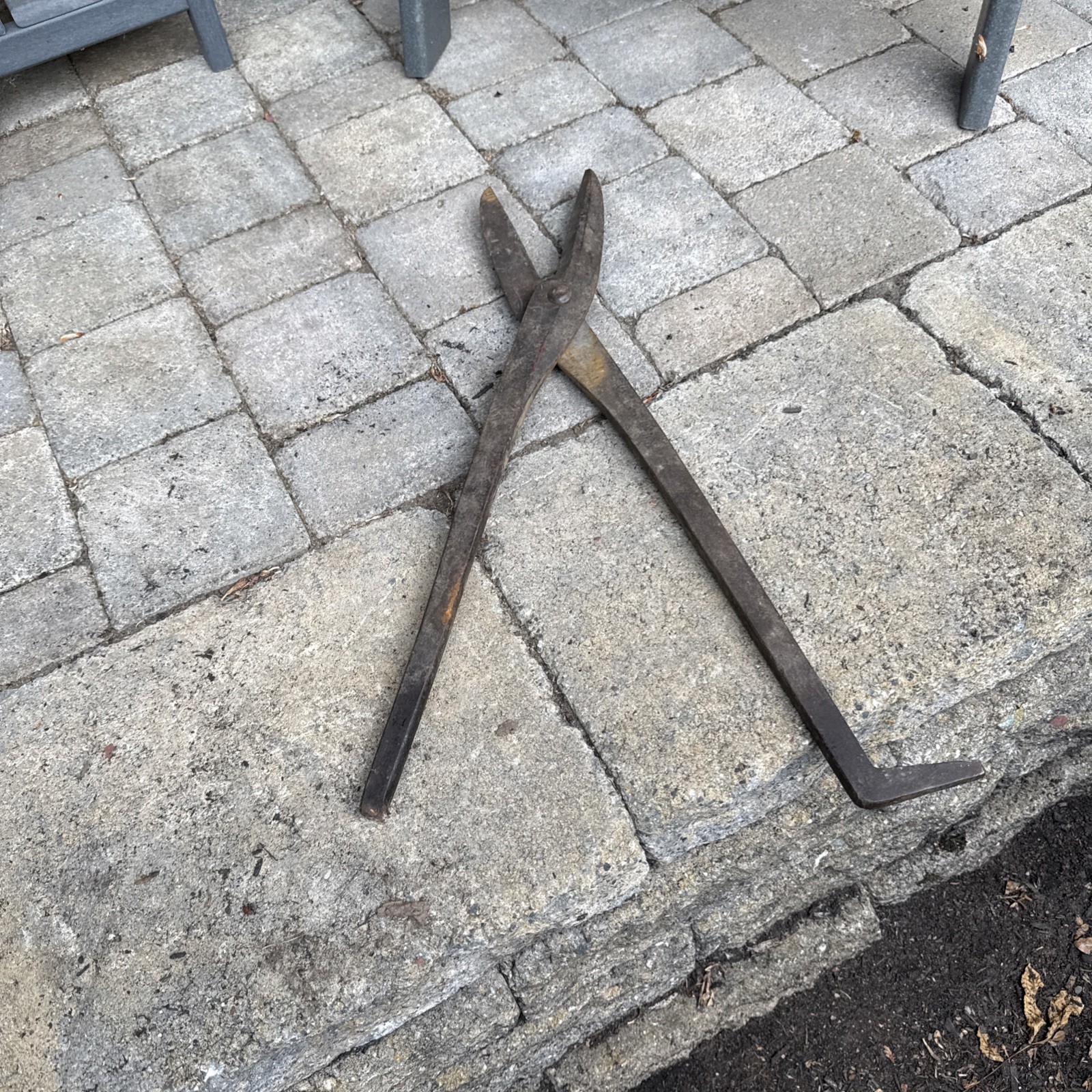 40" Blacksmith Heavy Shears USA Original "1" Stamp 9" Blade