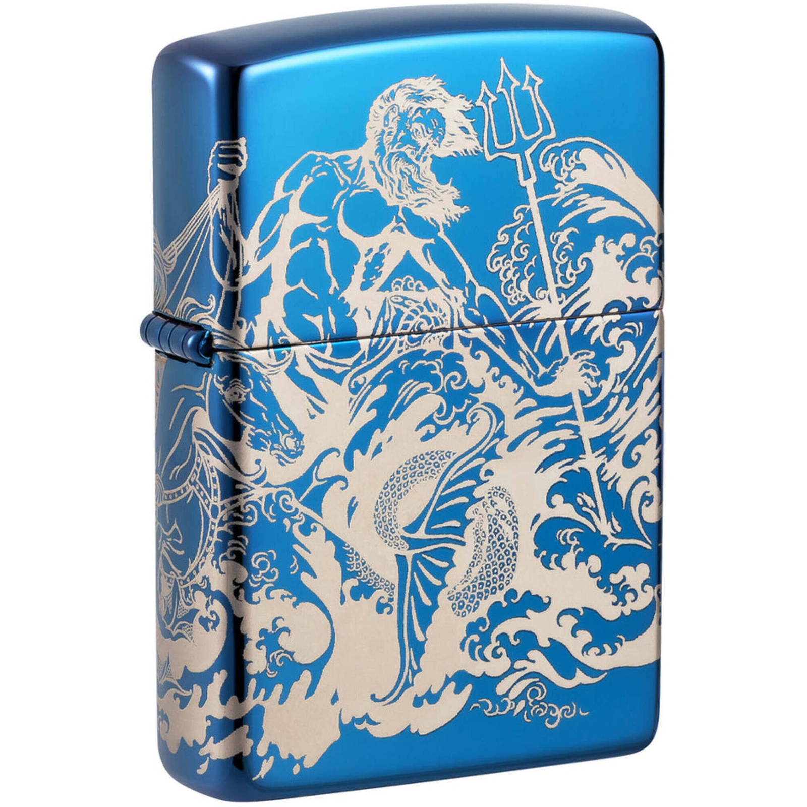 Zippo Lighter Atlantis Design Metal Construction Refillable and Windproof 48787