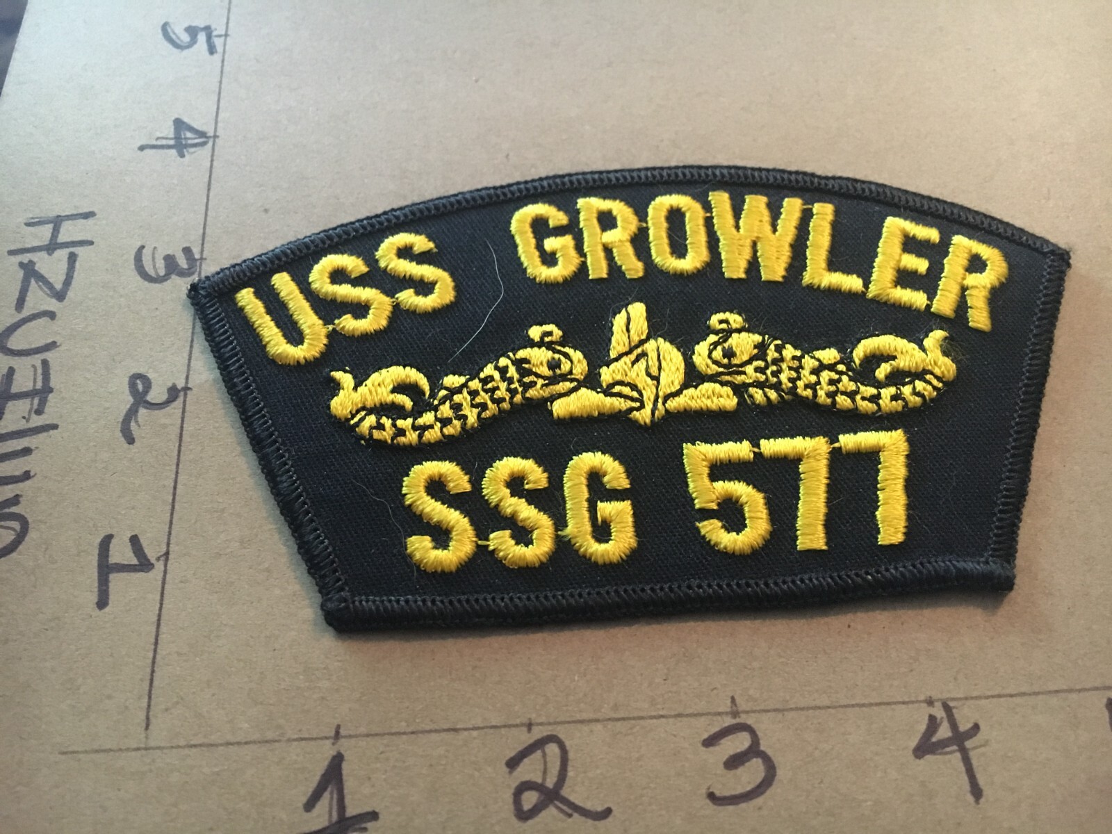 US Navy USS Growler SSG-577 Submarine Hat Patch 5/20/25