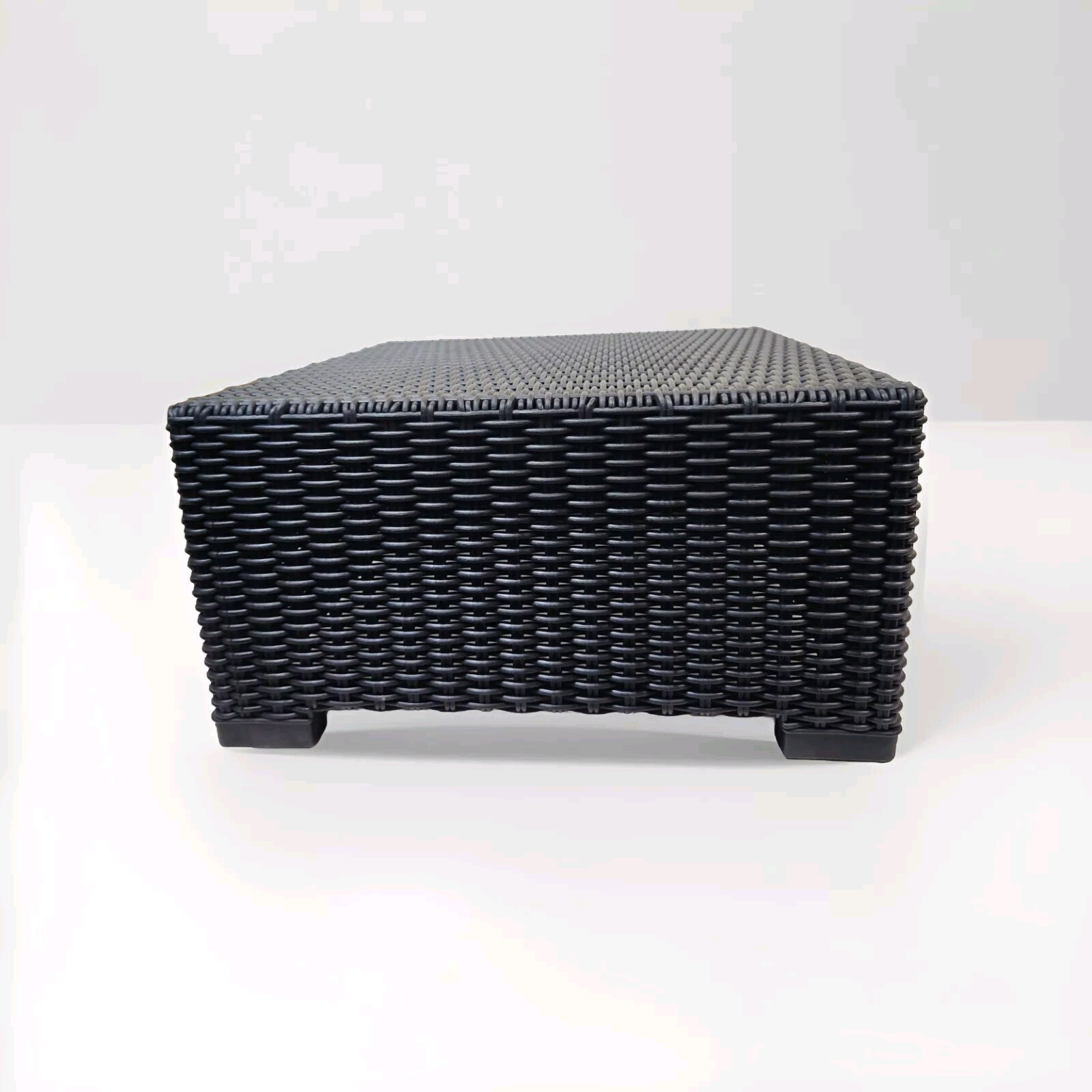 Allibert by Keter California Rattan Outdoor Coffee Table 26.8" x 26.8" x 13.8"