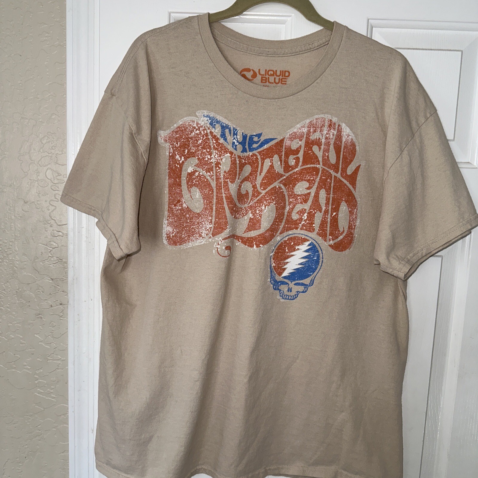 GRATEFUL  DEAD XL T Shirt Liquid Blue