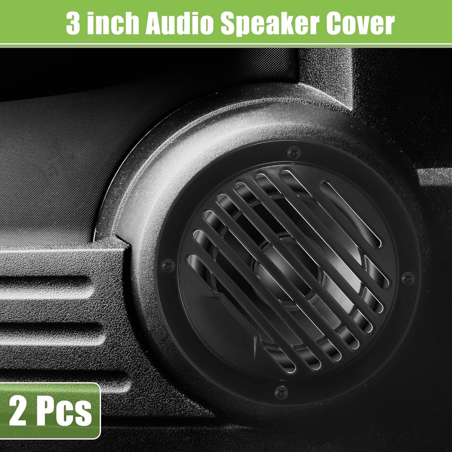 ACROPIX Universal 3" Car Speaker Grills Cover Round 3 Inch 3 inch, Black