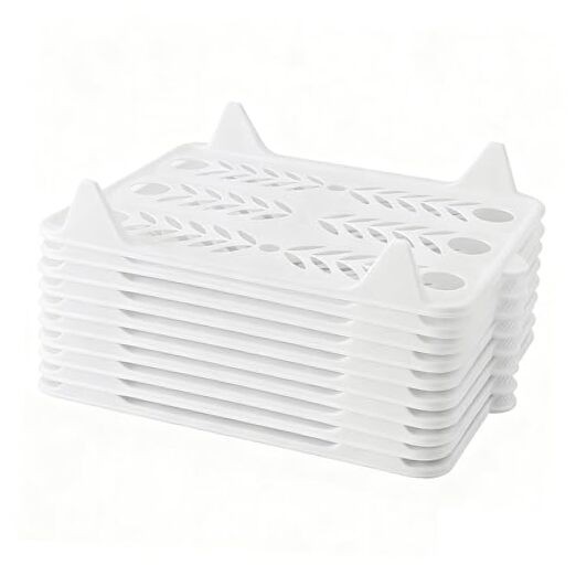 10 PCS T Shirt Organizer for Clothes Storage, Stackable Closet Organizer with