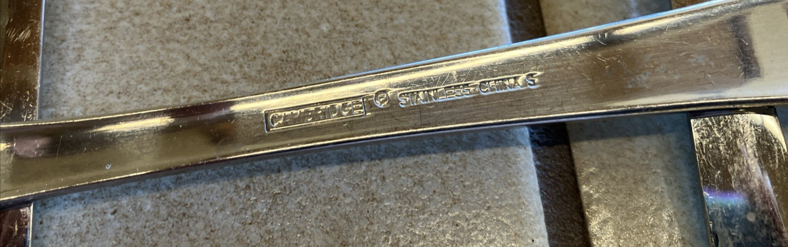 CAMBRIDGE CODIE STAINLESS FLATWARE 5-PIECE HOSTESS SERVING PIECES LOT